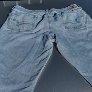 American Eagle Slim Boot Distressed Jeans